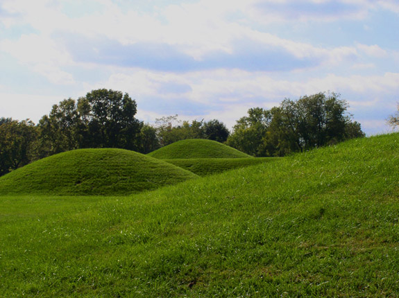 Mound City in Chillicothe, Ohio, part of the Hopewell Ceremonial Earthworks