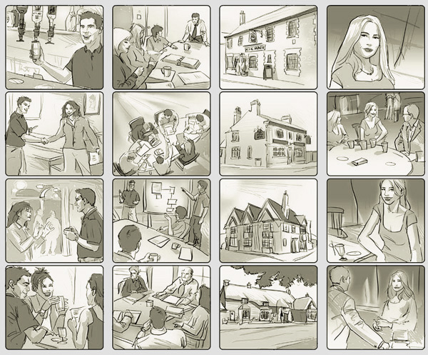 Example of a storyboard.