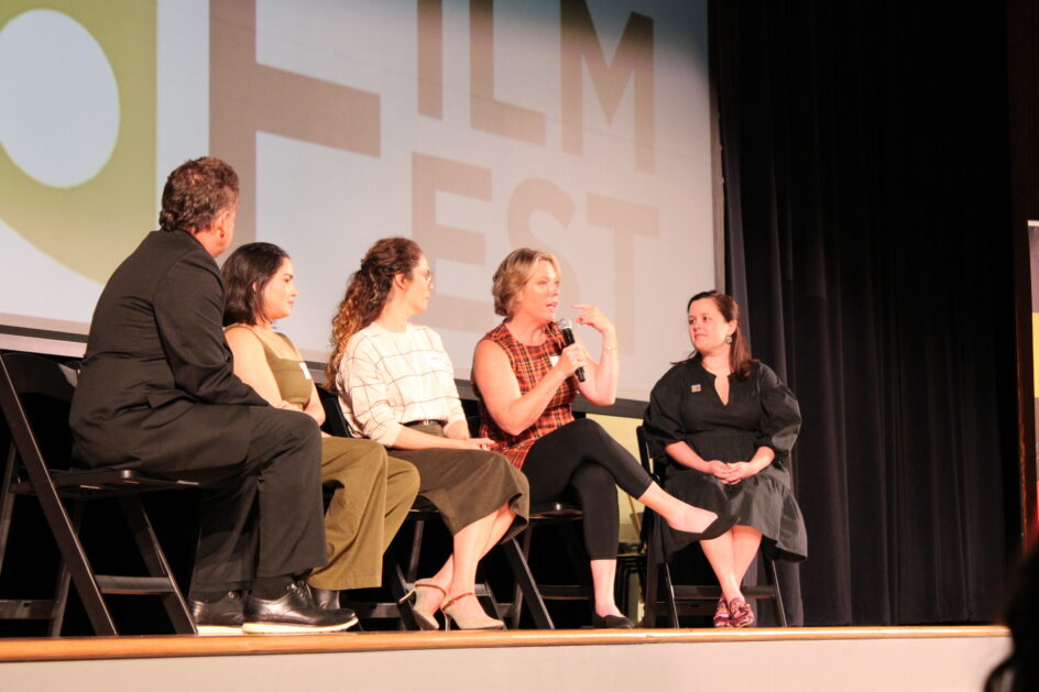 The filmmakers behind "My Name is Annabel" discuss the film during a panel at the 2023 Chagrin Documentary Film Festival