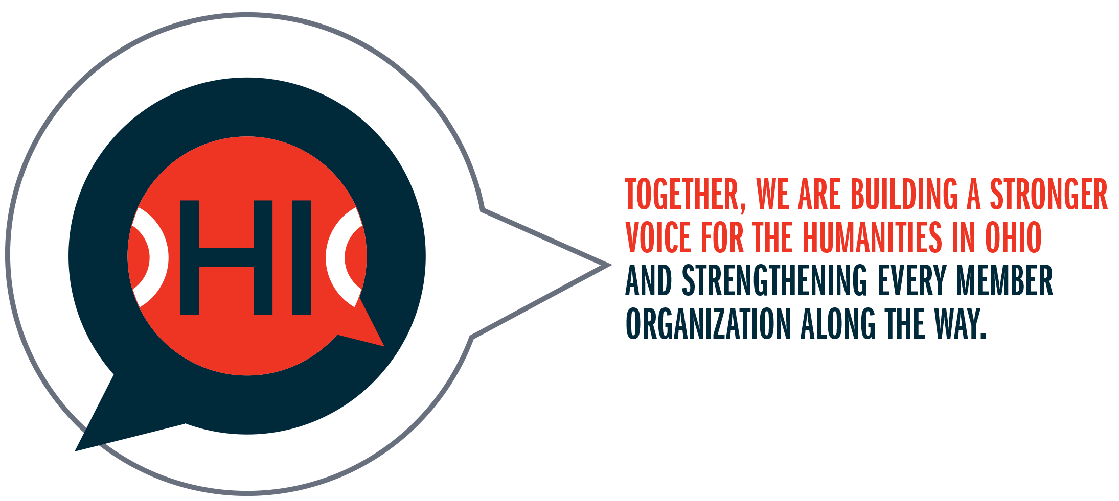 Picture of the Circle Logo with statement about being stronger together